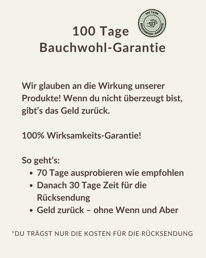BetterBelly mit 100 Tage Geld-zurück-Garantie – funktionale Unterstützung für empfindliche Hundemägen ohne Risiko testen
